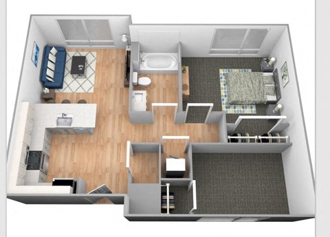Superior floor plan at Shakopee Flats, Shakopee, MN, 55379